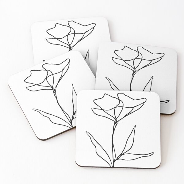 Item preview, Flower Line Art | Wildflower Leaf Design | Botanical Plant Art designed and sold by RachelFCreative.