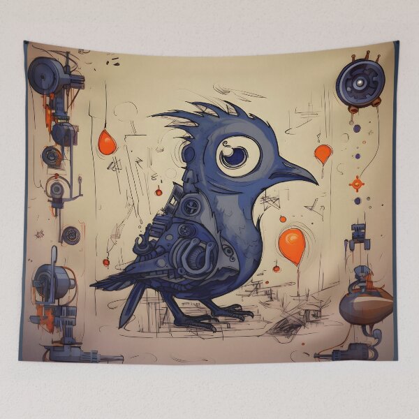 Item preview, Robot Bird designed and sold by CuteAndGritty.