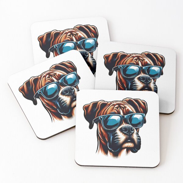 Item preview, Cool Dogzz: a cool boxer with sunglasses designed and sold by CreativeSparkzz.