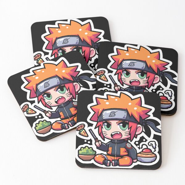 Item preview, Chibi Anime Fighter Sticker with Knife and Food designed and sold by diegomenjivar92.