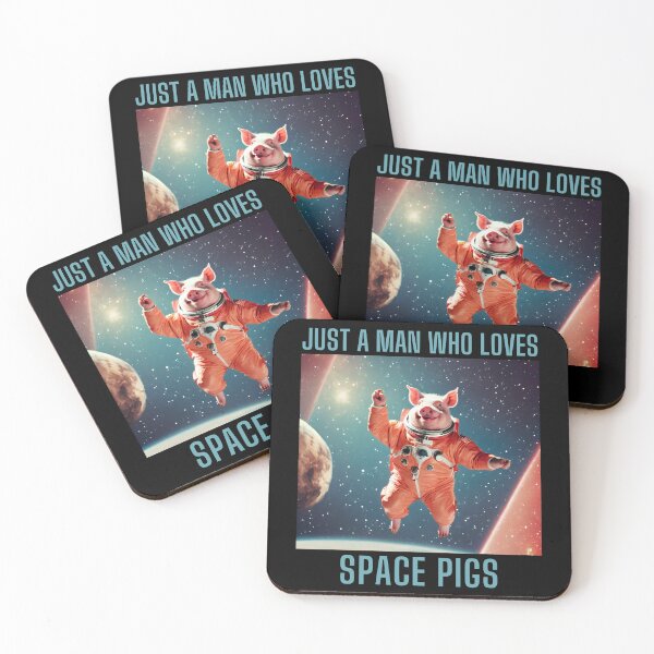 Item preview, Just A Men Who Loves Space Pigs designed and sold by SpacePigsZone.