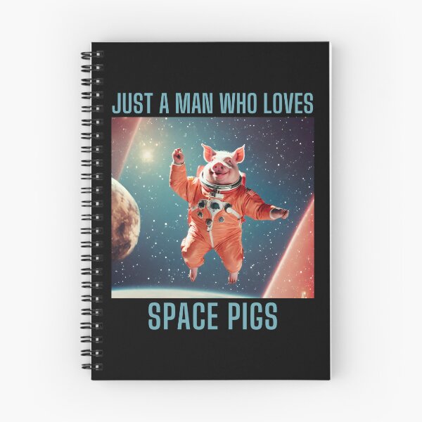 Item preview, Just A Men Who Loves Space Pigs designed and sold by SpacePigsZone.
