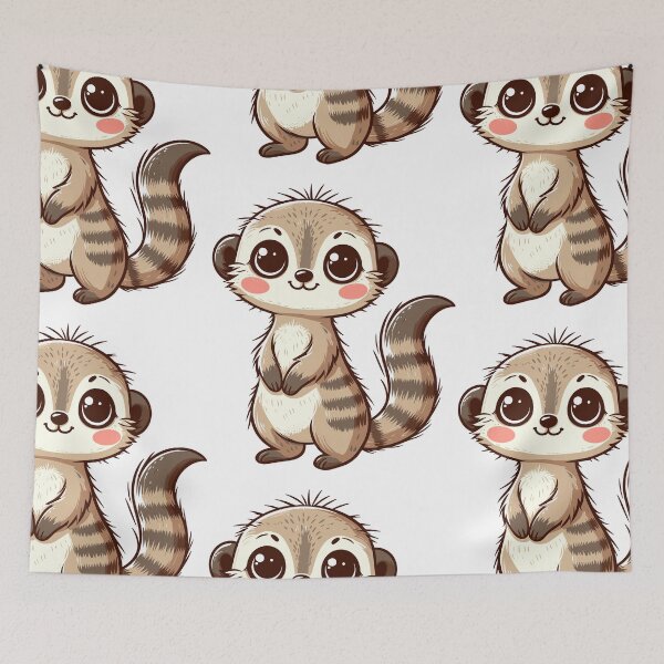 Item preview, Playful Meerkat Cartoon designed and sold by ArtfulWeave.