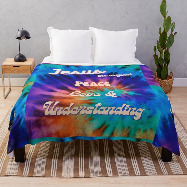 Item preview, Peace Jesus 70s Tie Dye Peace, Love & Understanding - 70s Retro Positive Vibes designed and sold by Ceramic Scripture.