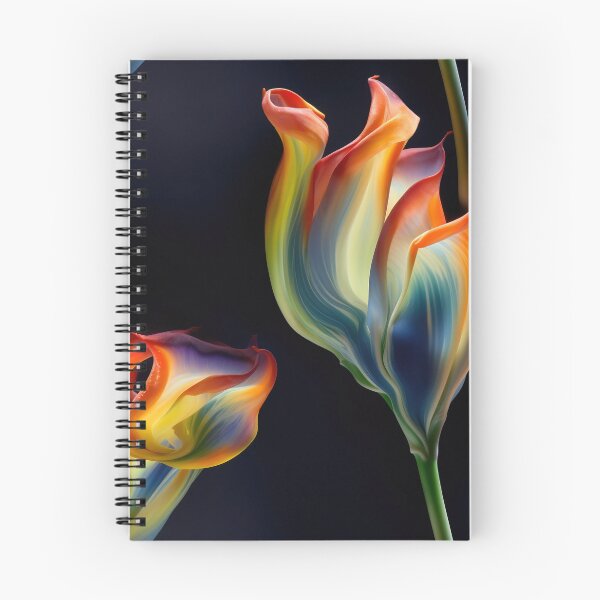 Item preview, Tulip Tile 11: Goblet of Springtime Sunshine in a Blooming Rainbow of Spiraling Blooms designed and sold by TheBrainArt.