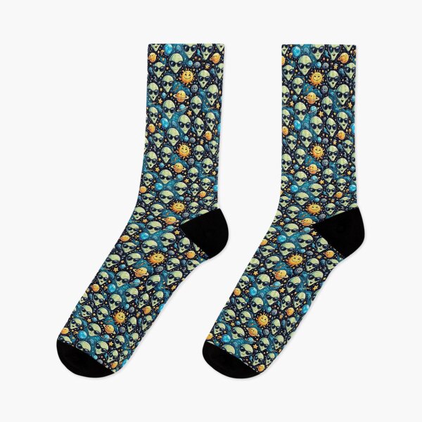 Item preview, aliens sun and planets pattern designed and sold by Mook-97.