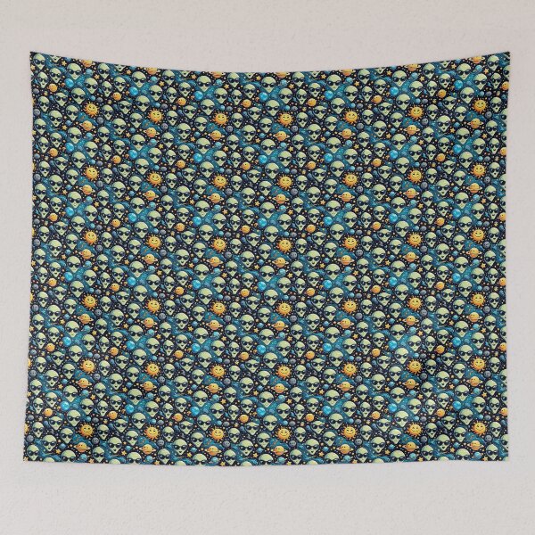 Item preview, aliens sun and planets pattern designed and sold by Mook-97.