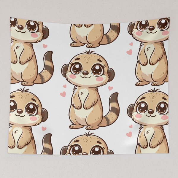 Item preview, Desert Explorer Meerkat designed and sold by ArtfulWeave.