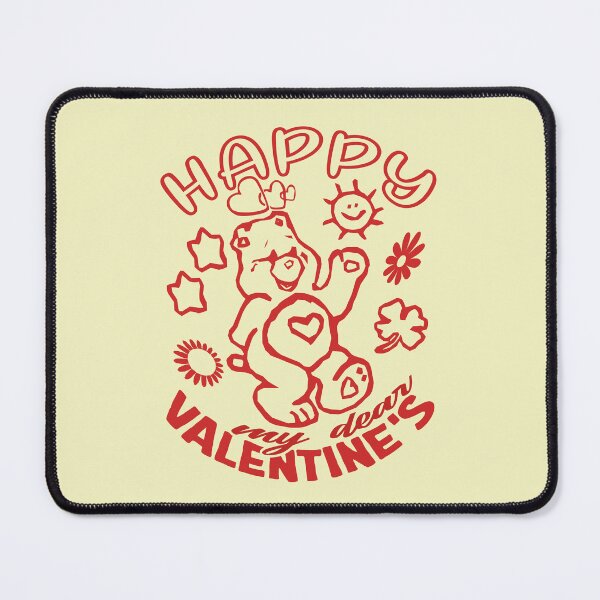 Item preview, Happy Valentines, my dear: Loveful Red Bear in a Serene World of Hearts and Flowers designed and sold by SplashTastic.