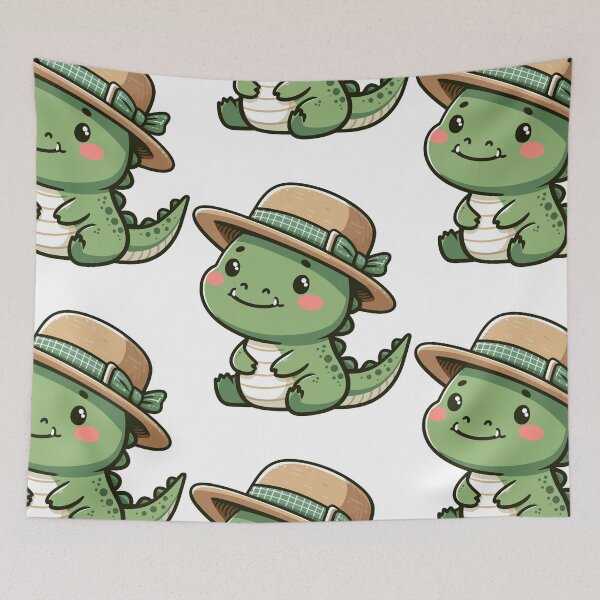 Item preview, Cool Alligator in Hat designed and sold by ArtfulWeave.