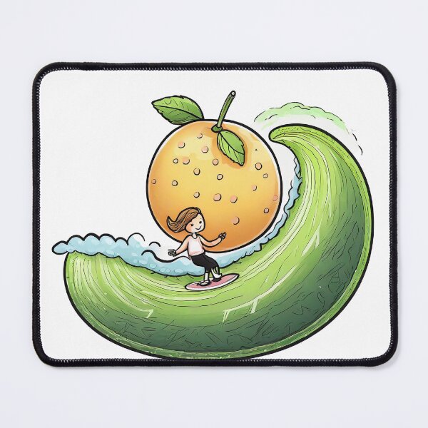 Item preview, Orange Surfing in the Sea of Trapezoid Avocado designed and sold by omerfdln34.