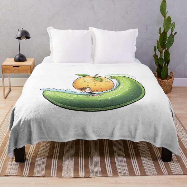 Item preview, Orange Surfing in the Sea of Trapezoid Avocado designed and sold by omerfdln34.