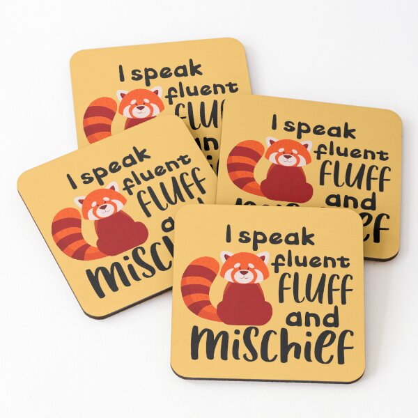 Item preview, I speak fluent fluff and mischief designed and sold by Quirkypieces.