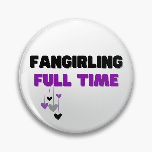 Item preview, Fangirling Full Time (purple and black) designed and sold by FateAndStardust.