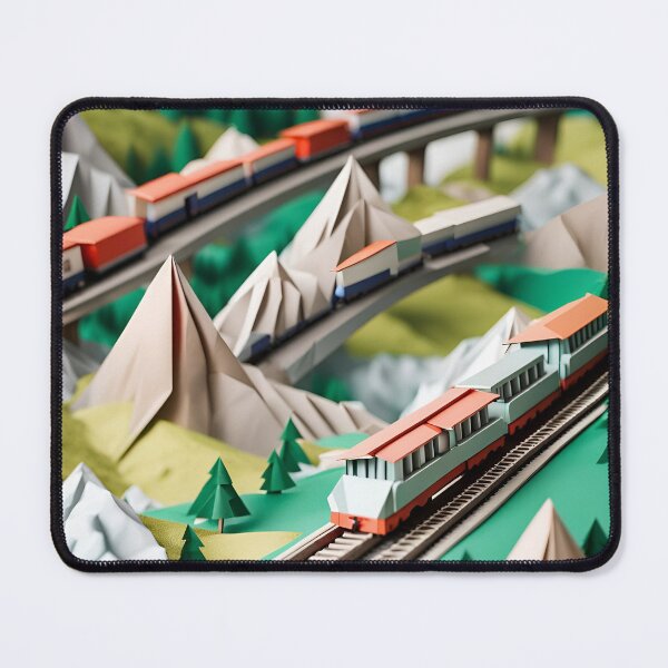 Item preview, Origami Art - Alpine Express: A Scenic Journey through the Majestic Alps designed and sold by ArtfulFolds.