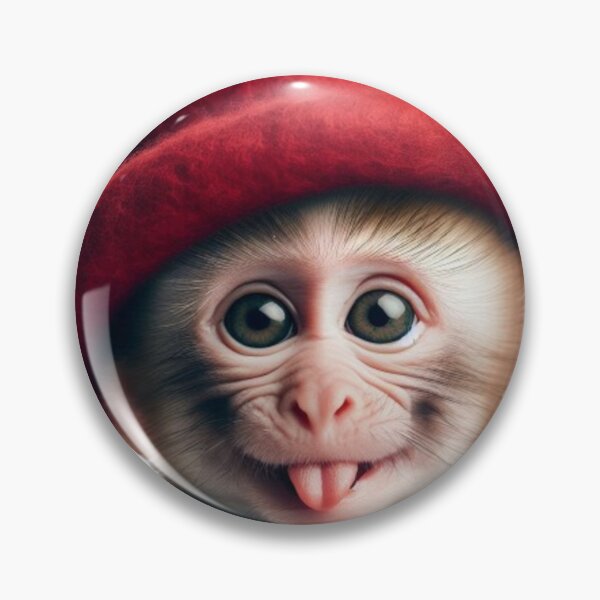 Item preview, Monkey in a red hat designed and sold by rominek77.