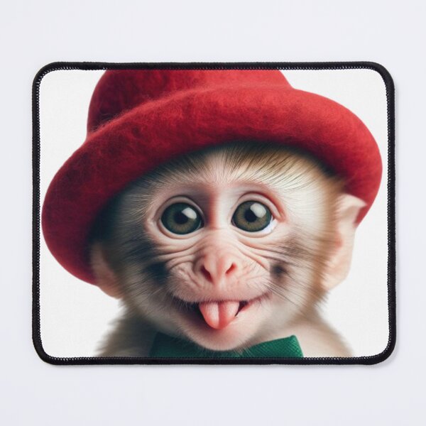 Item preview, Monkey in a red hat designed and sold by rominek77.