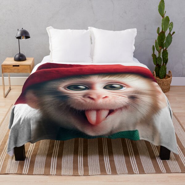 Item preview, Monkey in a red hat designed and sold by rominek77.