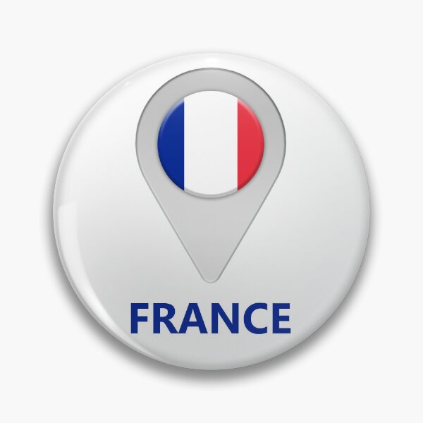 Item preview, France flag location icon designed and sold by Nick249.