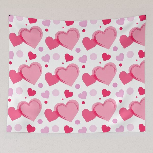 Item preview, Pink and Purple Hearts - Repeating Pattern designed and sold by bumpyroadway08.
