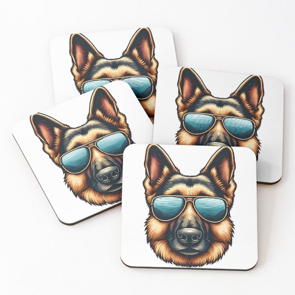 Item preview, Cool Dogzz: a cool German Shepherd with sunglasses designed and sold by CreativeSparkzz.