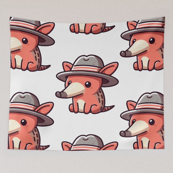 Item preview, Cool Aardvark in Hat designed and sold by ArtfulWeave.