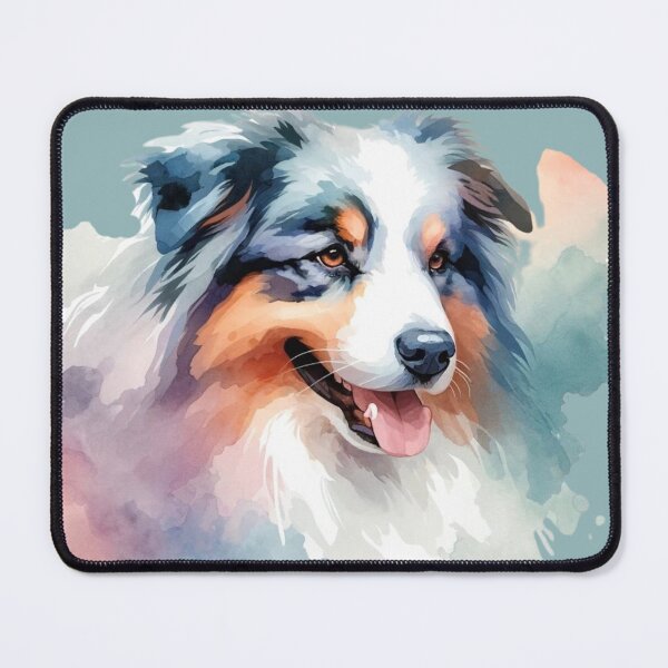 Item preview, Australian Shepherd Watercolor designed and sold by critterpatchusa.