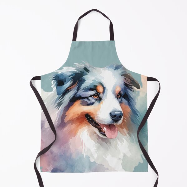 Item preview, Australian Shepherd Watercolor designed and sold by critterpatchusa.