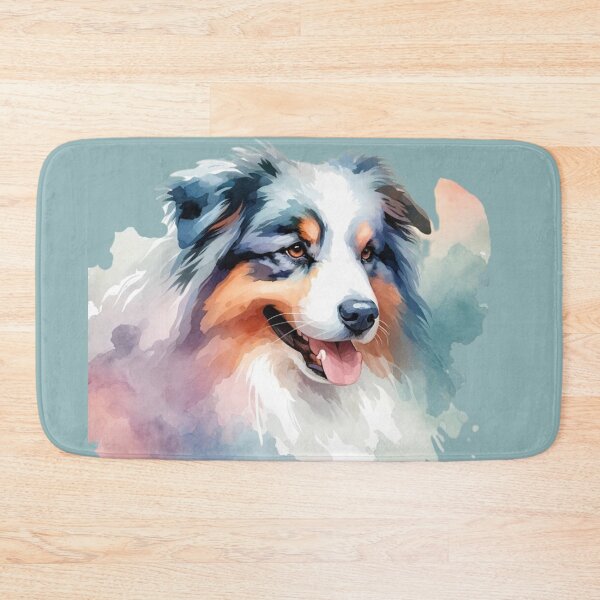 Item preview, Australian Shepherd Watercolor designed and sold by critterpatchusa.