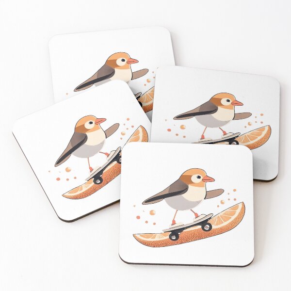 Aperçu de l'œuvre Surf sur les oiseaux orange créée et vendue par omerfdln34.