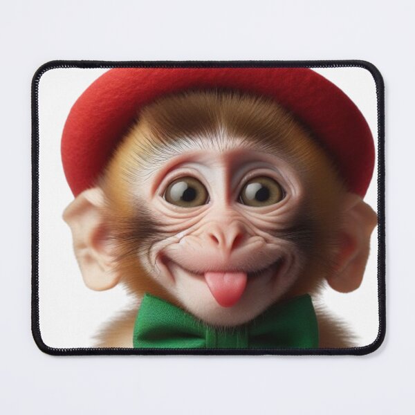 Item preview, Monkey in a red hat 3 designed and sold by rominek77.