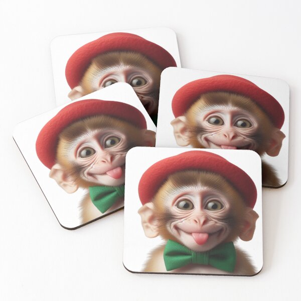 Item preview, Monkey in a red hat 3 designed and sold by rominek77.