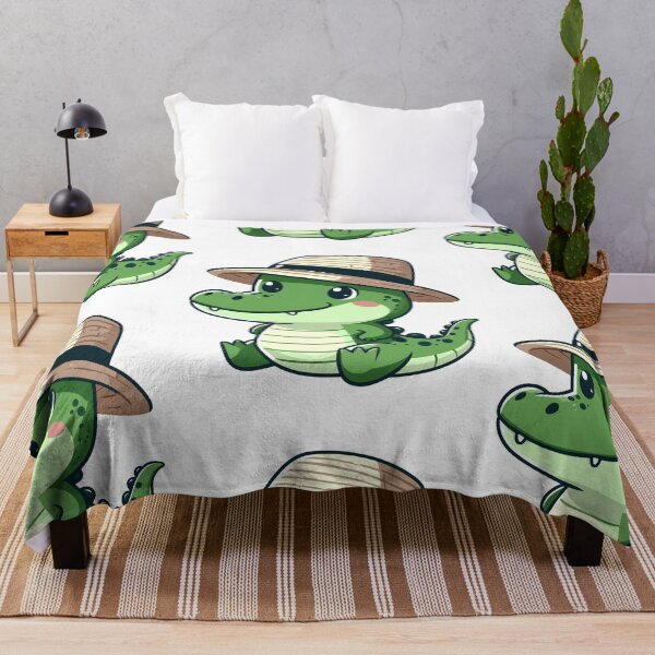 Item preview, Stylish Alligator with Hat designed and sold by ArtfulWeave.
