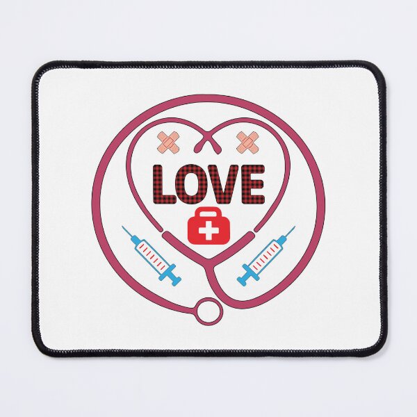 Item preview, HEARTBEAT HARMONY: MEDICAL HEADPHONES FORMING LOVE designed and sold by BorczVisuals.
