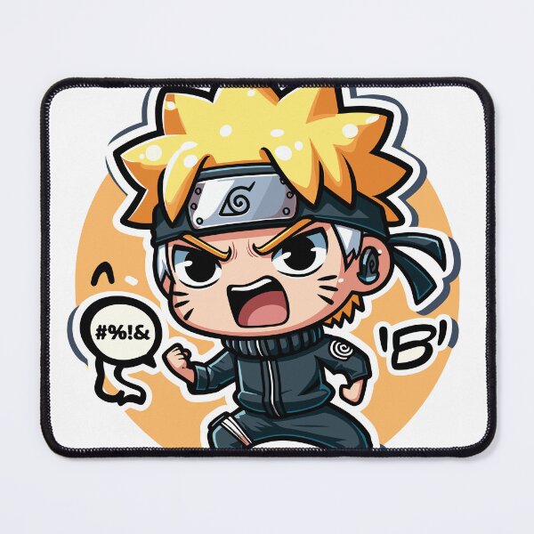 Item preview, Chibi Anime Fighter Sticker with Mad Face and Shout designed and sold by diegomenjivar92.