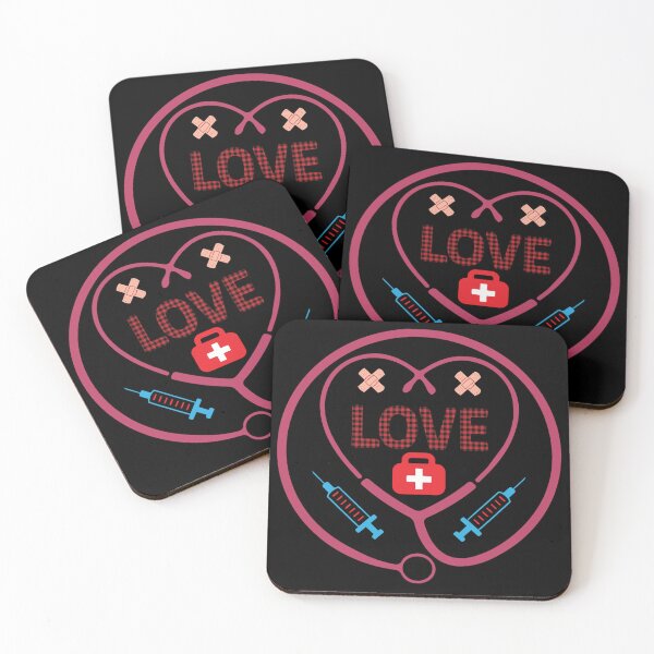 Item preview, HEARTBEAT HARMONY: MEDICAL HEADPHONES FORMING LOVE designed and sold by BorczVisuals.