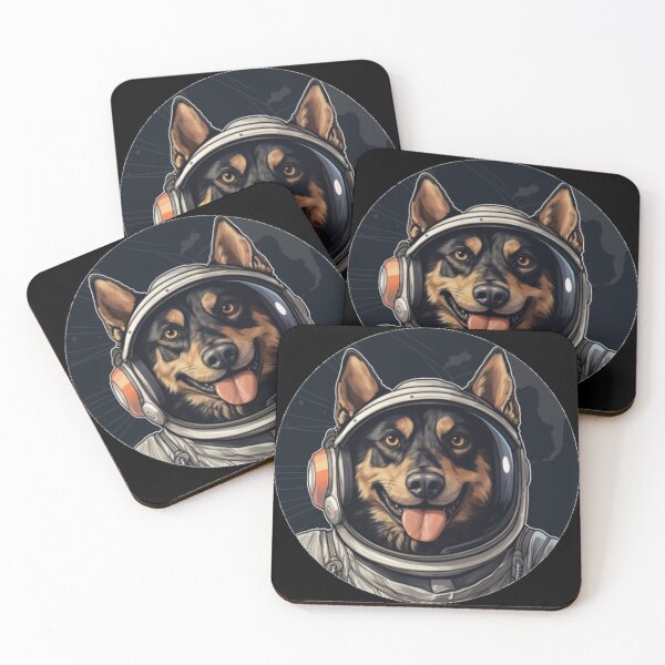 Item preview, Space Dog Stickers Galactic Wonders Vibrant Space and Planet Sticker Collection Olivia designed and sold by UncleFizziwigs.