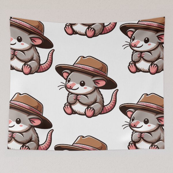 Item preview, Stylish Aardvark with Hat designed and sold by ArtfulWeave.