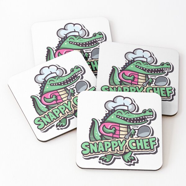Item preview, Snappy Chef - Alligator Cartoon with Chef's Hat designed and sold by NiftyWrx.