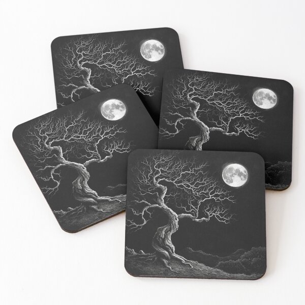 Item preview, Lunar Vigil: The Monochrome Sentinel and Its Silvery Boughs designed and sold by dungeonwarriors.