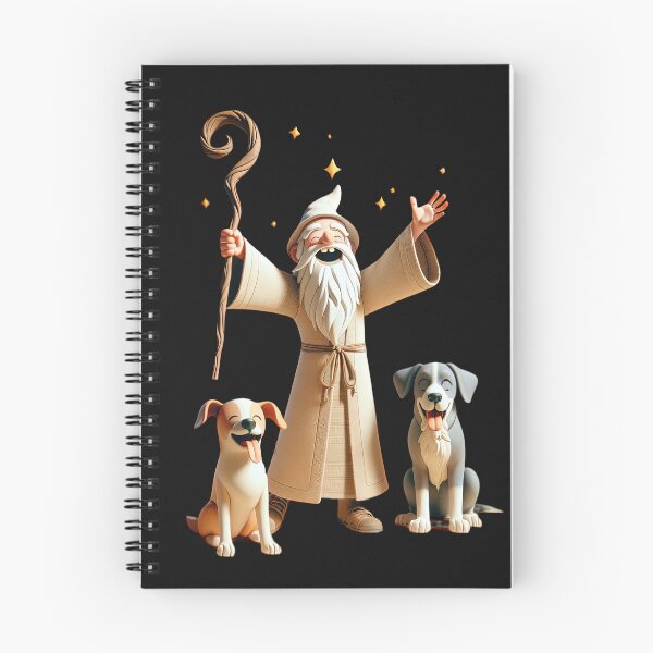 Item preview, Enchanting Tales: A Wizard's Journey with Canine Friends designed and sold by artwaves.