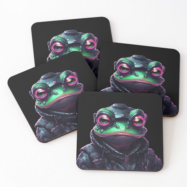 Item preview, Cyber-Frog, Cyberpunk Character, Kawaii Cute designed and sold by Burn-Ego.