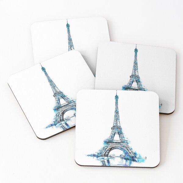 Item preview, Eiffel Tower Watercolour designed and sold by Kobi-PrintVibes.