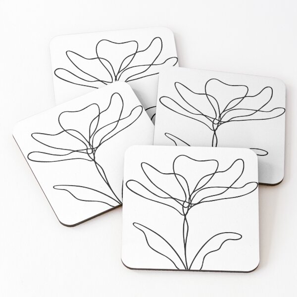 Item preview, Flower Line Art | Wildflower Leaf Design | Botanical Plant Art designed and sold by RachelFCreative.