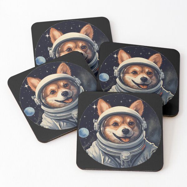Item preview, Space Dog Stickers Galactic Wonders Vibrant Space and Planet Sticker Collection Ava designed and sold by UncleFizziwigs.