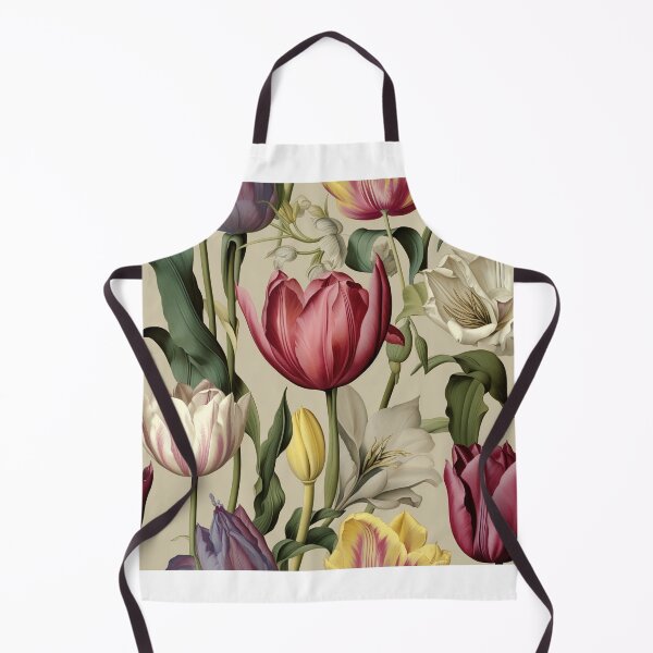Item preview, Tulip Tile 13: Goblet of Springtime Sunshine in a Blooming Rainbow of Spiraling Blooms designed and sold by TheBrainArt.