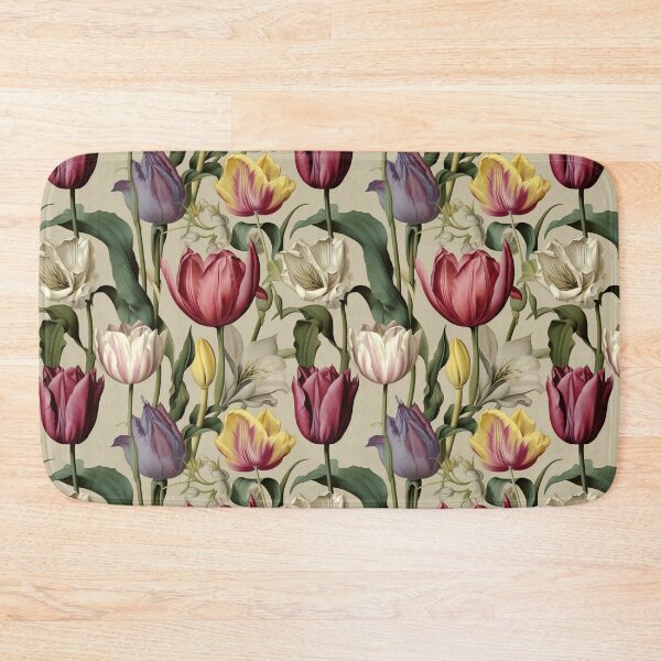 Item preview, Tulip Tile 13: Goblet of Springtime Sunshine in a Blooming Rainbow of Spiraling Blooms designed and sold by TheBrainArt.