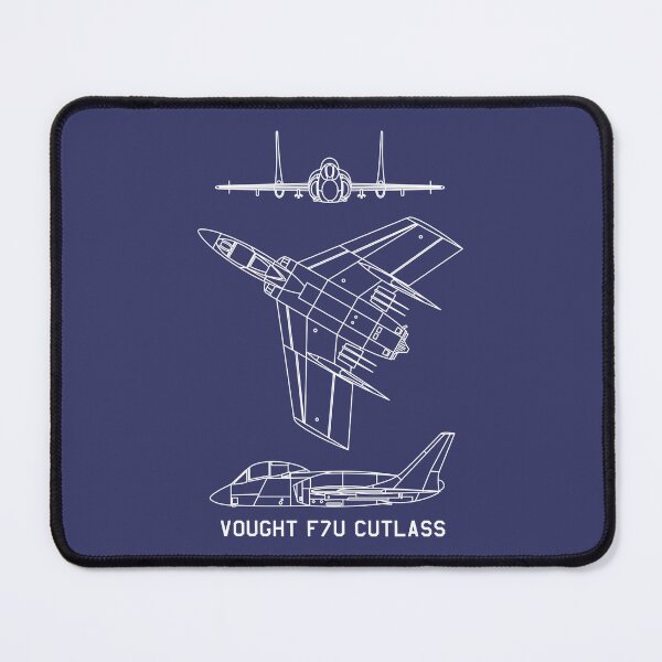 Item preview, Vought F7U Cutlass American 1950s Jet Fighter Bomber Plane Blueprints Diagrams designed and sold by MilitaryMart.