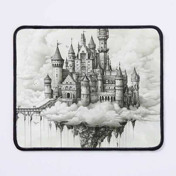 Item preview, Ethereal Citadel: The Skyborne Fortress Amidst the Clouds designed and sold by dungeonwarriors.
