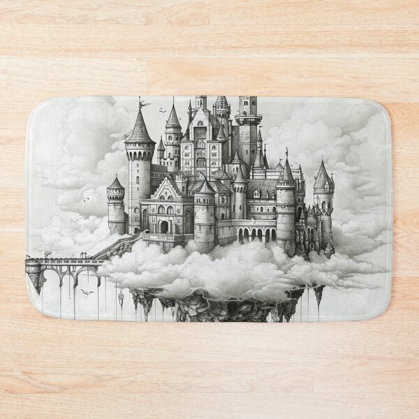 Item preview, Ethereal Citadel: The Skyborne Fortress Amidst the Clouds designed and sold by dungeonwarriors.